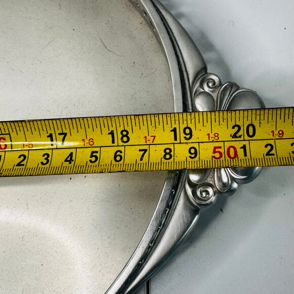 VTG Royal Holland Pewter Decorative Serving Tray 19 x 13 Vanity Decor - Picture 6 of 8